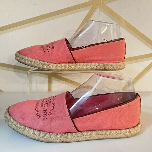 Louis Vuitton Canvas Articles Voyage Pink Canvas Espadrilles Size 36.5 EU / 7 US - Picture 4 of 16